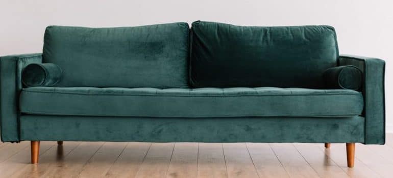 a green couch